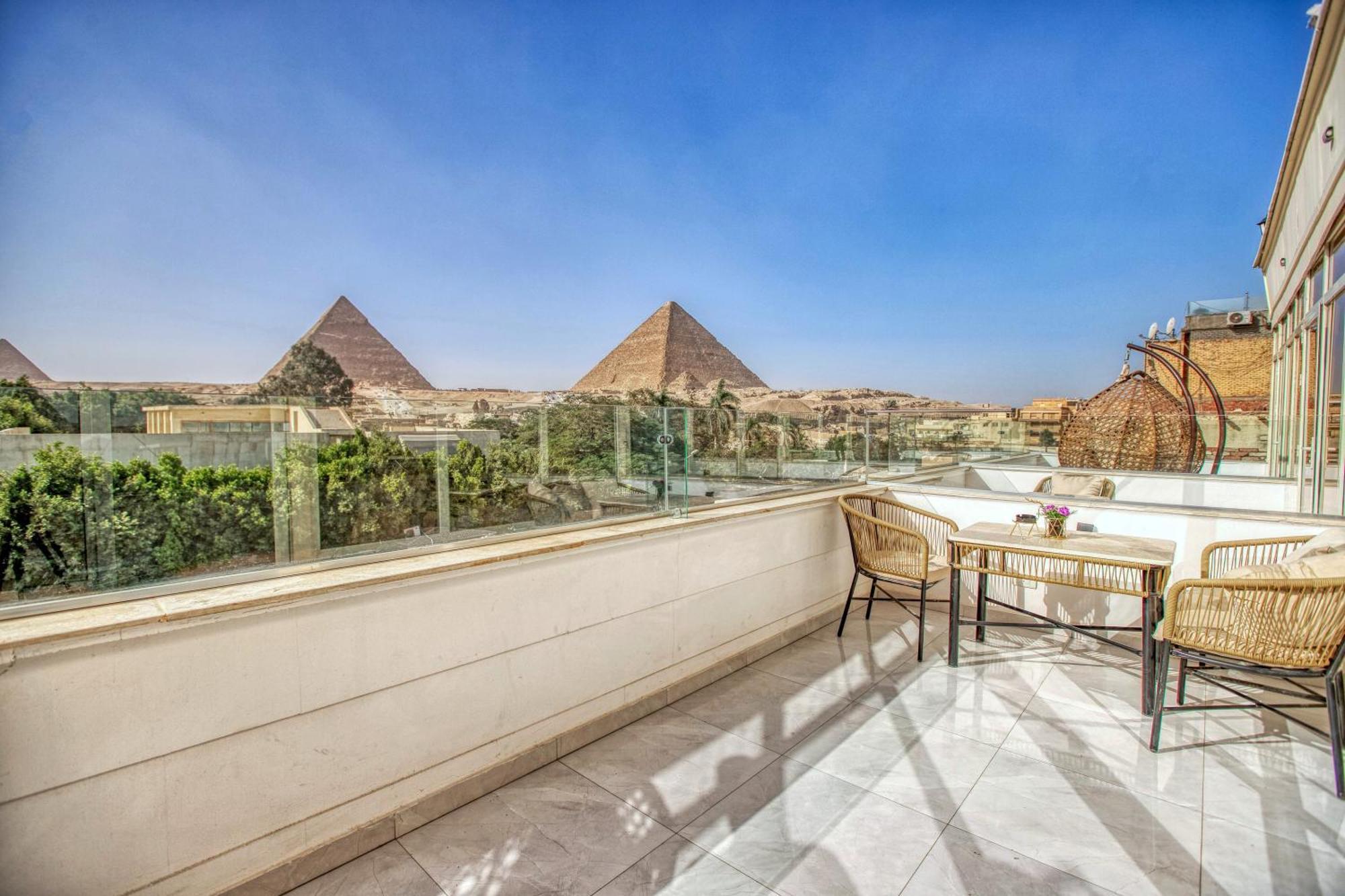 Tree Lounge Pyramids View Inn , Sphinx Giza Kafret el-Gabal エクステリア 写真