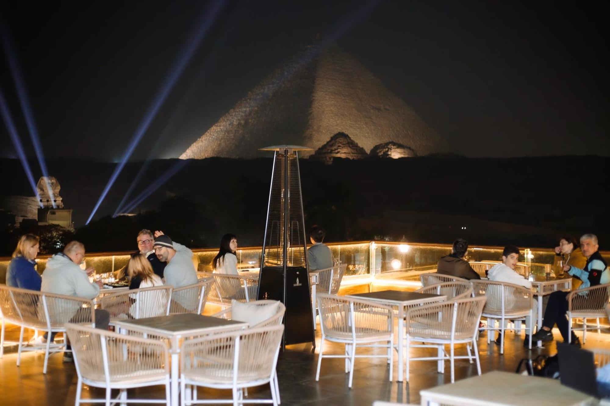 Tree Lounge Pyramids View Inn , Sphinx Giza Kafret el-Gabal エクステリア 写真